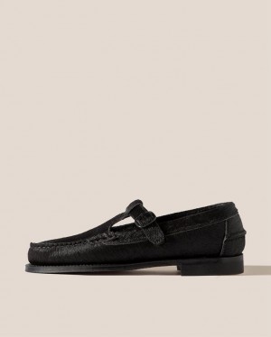 Hereu Alber Calf Hair T-bar Loafers Dam Choklad | Sverige-15NSEJDVU