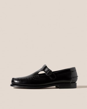 Hereu Alber T-bar Loafers Dam Svarta | Sverige-07SECFDGT