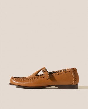 Hereu Alcover Braided Seams T-bar Loafers Dam Mörkbruna | Sverige-05HXWAZRS