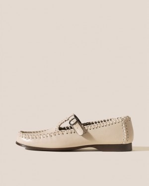 Hereu Alcover Braided Seams T-bar Loafers Dam Ljusbeige | Sverige-46GUONMIQ