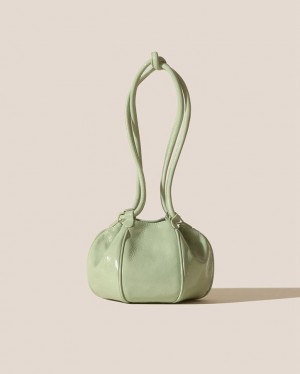 Hereu Globul Mini Crinkled Glossy Balloon-shaped Crossbody Väska Dam Mintgröna | Sverige-92FTAJGND