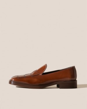 Hereu Guera Polished Interwoven Slip-on Loafers Dam Mörkbruna | Sverige-05DZOTBJF