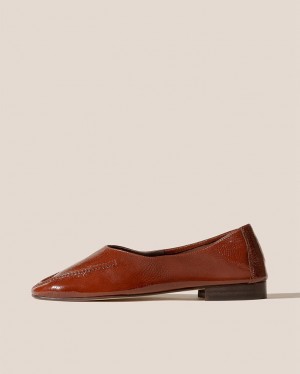 Hereu Juliol Crinkled Glossy High Cut Deconstructed Loafers Dam Choklad | Sverige-04LWVCAYN