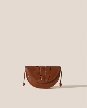 Hereu Lluna Nova Interwoven Front Detail Crossbody Väska Dam Bruna | Sverige-52HAYSZKB