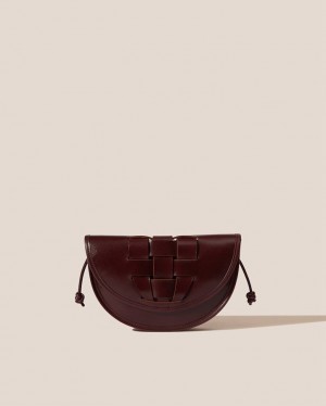 Hereu Lluna Nova Interwoven Front Detail Crossbody Väska Herr Choklad | Sverige-17OMIVRGK