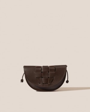 Hereu Lluna Nova Interwoven Front Detail Crossbody Väska Herr Mörkgrå | Sverige-75POVIKCQ