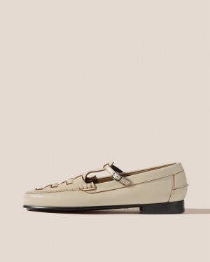 Hereu Maqueda Interwoven T-bar Loafers Dam Beige | Sverige-54LTOWSFG