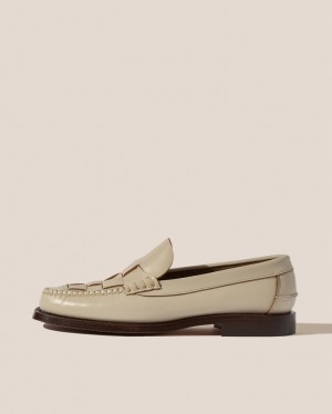 Hereu Nombela Interwoven Detail Slip-on Loafers Dam Beige | Sverige-61PFCKQES