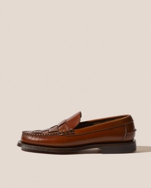 Hereu Nombela Interwoven Detail Slip-on Loafers Herr Bruna | Sverige-62GSEFARH