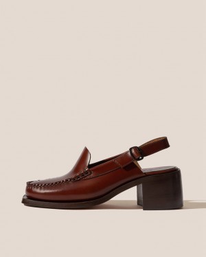 Hereu Raiguer Klackar Slingback Loafers Dam Mörkbruna | Sverige-37LBYUPOT