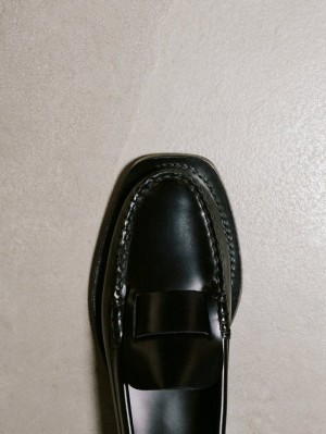 Hereu Sineu Interlaced-detail Slip-on Loafers Dam Svarta | Sverige-39AZUFGHR