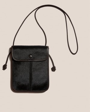 Hereu Terra Calf Hair Square-flat Crossbody Väska Dam Mörkbruna | Sverige-56RNACQME