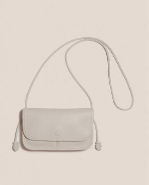 Hereu Terra Mini Square-flat Crossbody Väska Dam Vita | Sverige-98FSEYZGP