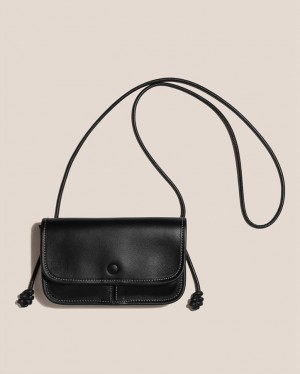 Hereu Terra Mini Square-flat Crossbody Väska Herr Svarta | Sverige-21OYZLKJU