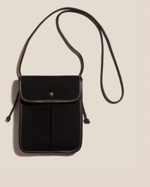 Hereu Terra Square-flat Crossbody Väska Herr Svarta | Sverige-16AQEFZRX