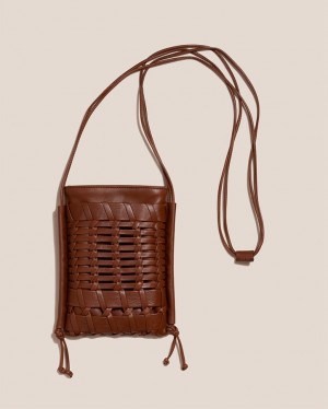 Hereu Trena Mini Platta Square Crossbody Väska Dam Mörkbruna | Sverige-74SPNFAIX