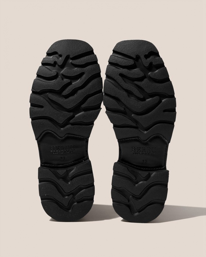 Hereu Alber Sport Tread Sole T-bar Loafers Dam Svarta | Sverige-98CFHLRNG