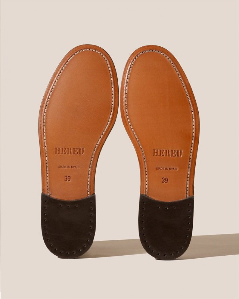 Hereu Alber Veg Tan T-bar Loafers Herr Bruna | Sverige-48SDMXJPI