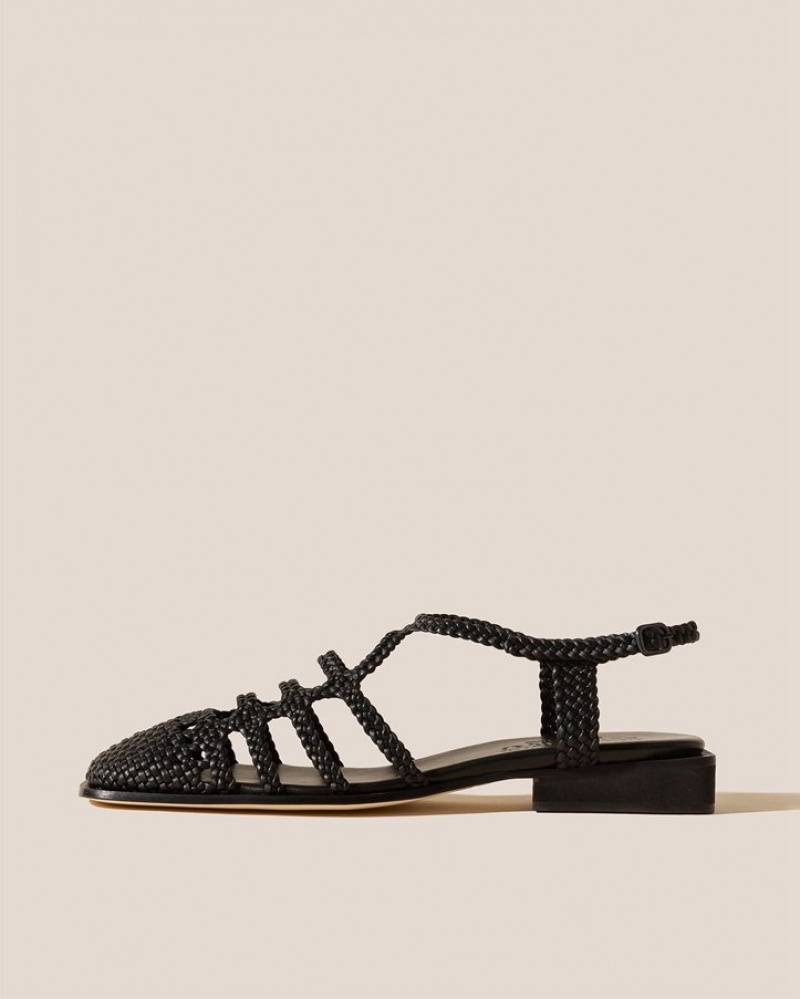 Hereu Barana Woven Slingback Mules Dam Svarta | Sverige-64OTAJNHI