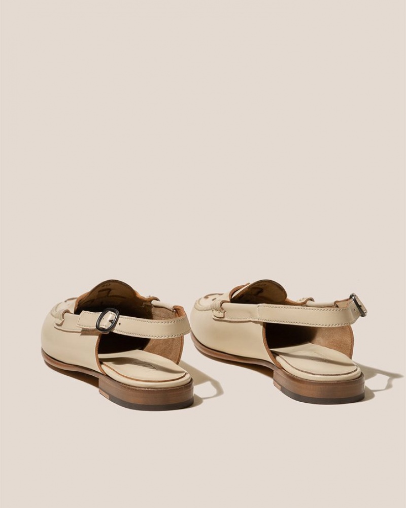 Hereu Caleta Interwoven Slingback Loafers Dam Beige | Sverige-47NCQOGRD