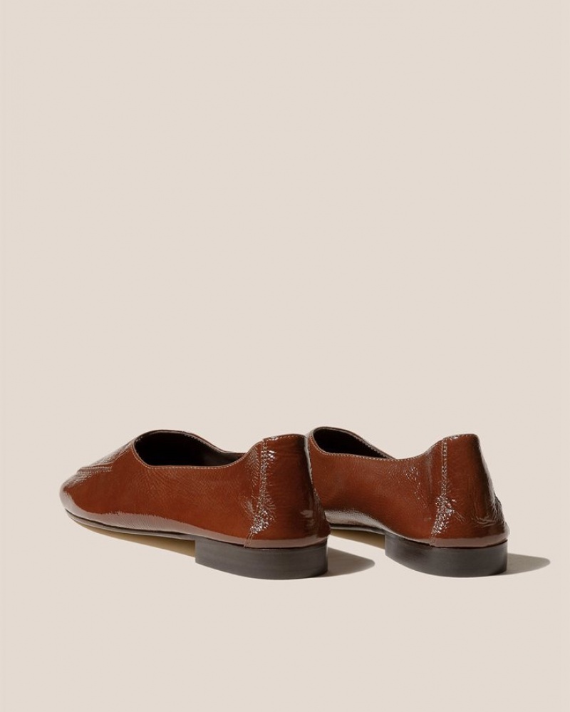 Hereu Juliol Crinkled Glossy High Cut Deconstructed Loafers Dam Choklad | Sverige-04LWVCAYN