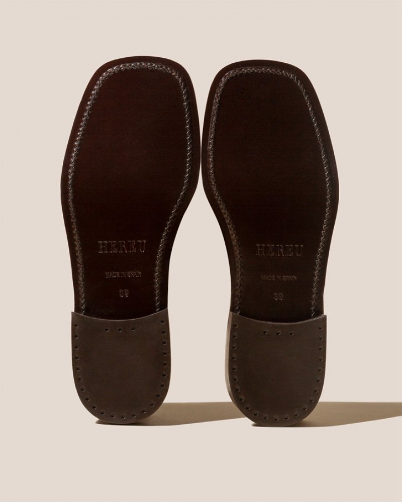 Hereu Llaut Square Slingback Sandaler Dam Mörkbruna | Sverige-48GTVSRIQ