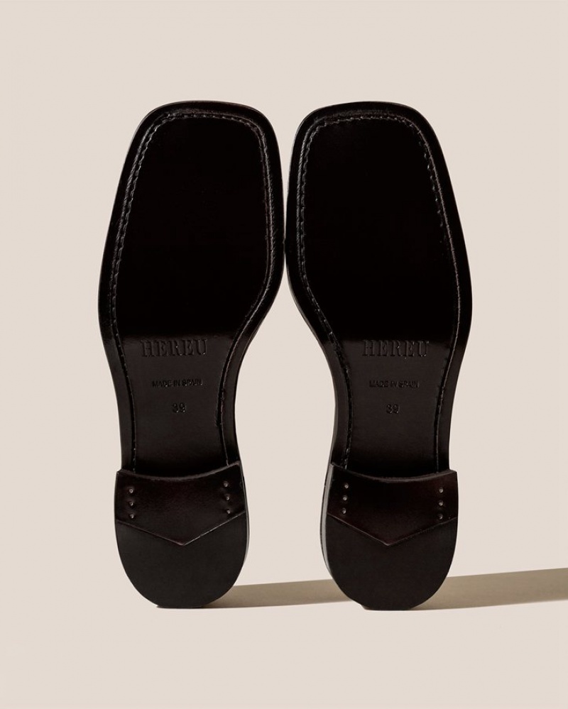 Hereu Lluisa Polished T-bar Loafers Herr Svarta | Sverige-21QDYWOAE