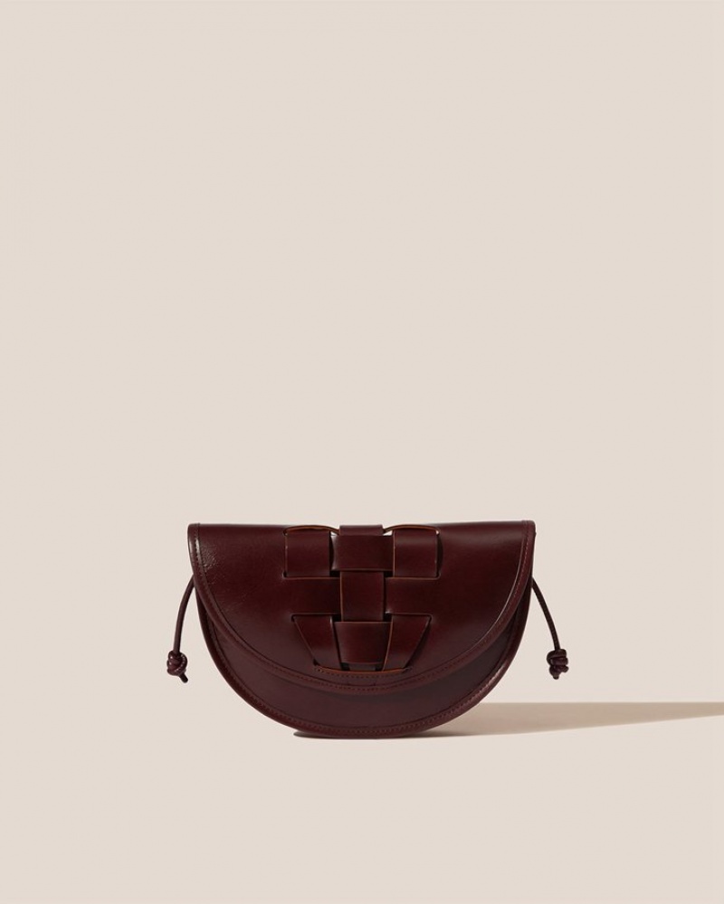 Hereu Lluna Nova Interwoven Front Detail Crossbody Väska Dam Choklad | Sverige-31QENDFIH