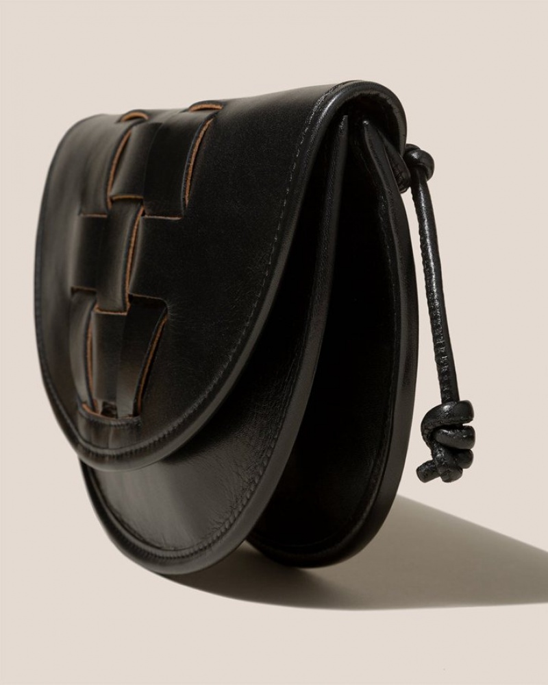 Hereu Lluna Nova Interwoven Front Detail Crossbody Väska Herr Svarta | Sverige-03OKSHIBD