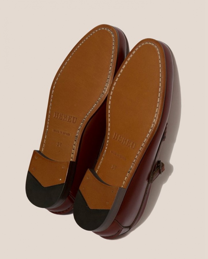 Hereu Maqueda Interwoven T-bar Loafers Dam Mörkbruna | Sverige-39FTNKMXW