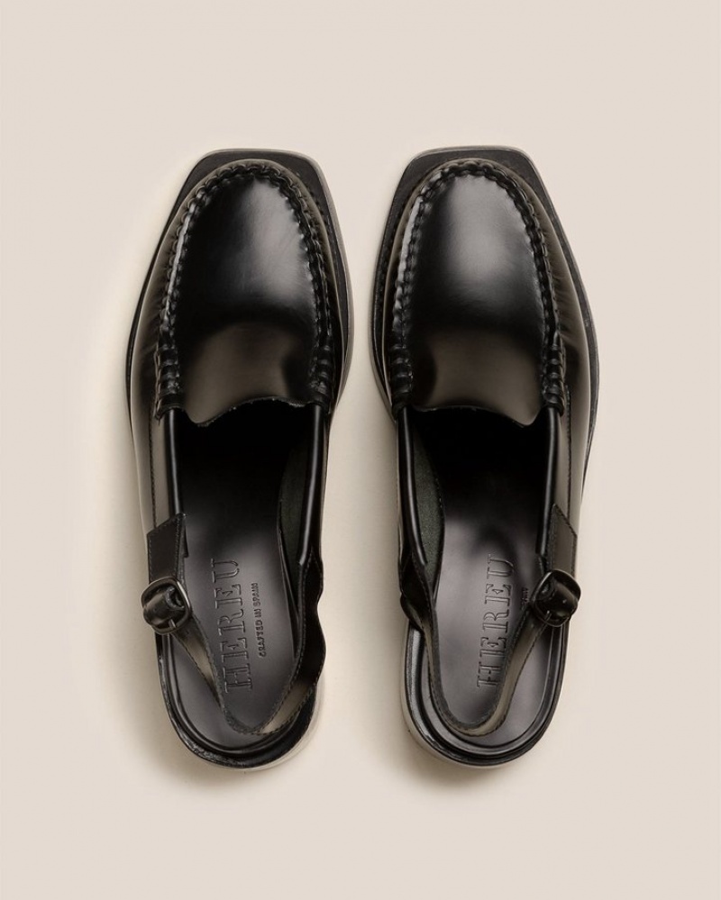 Hereu Raiguer Klackar Slingback Loafers Dam Svarta | Sverige-74OZYWPRI