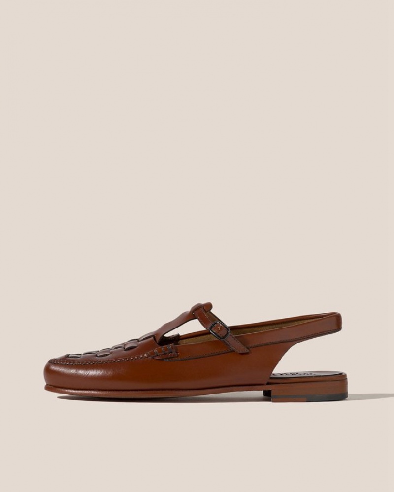 Hereu Roqueta Slingback T-bar Loafers Dam Mörkbruna | Sverige-96HCTWPSY