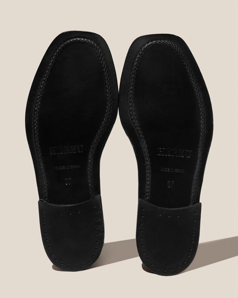 Hereu Sineu Interlaced-detail Slip-on Loafers Dam Svarta | Sverige-39AZUFGHR