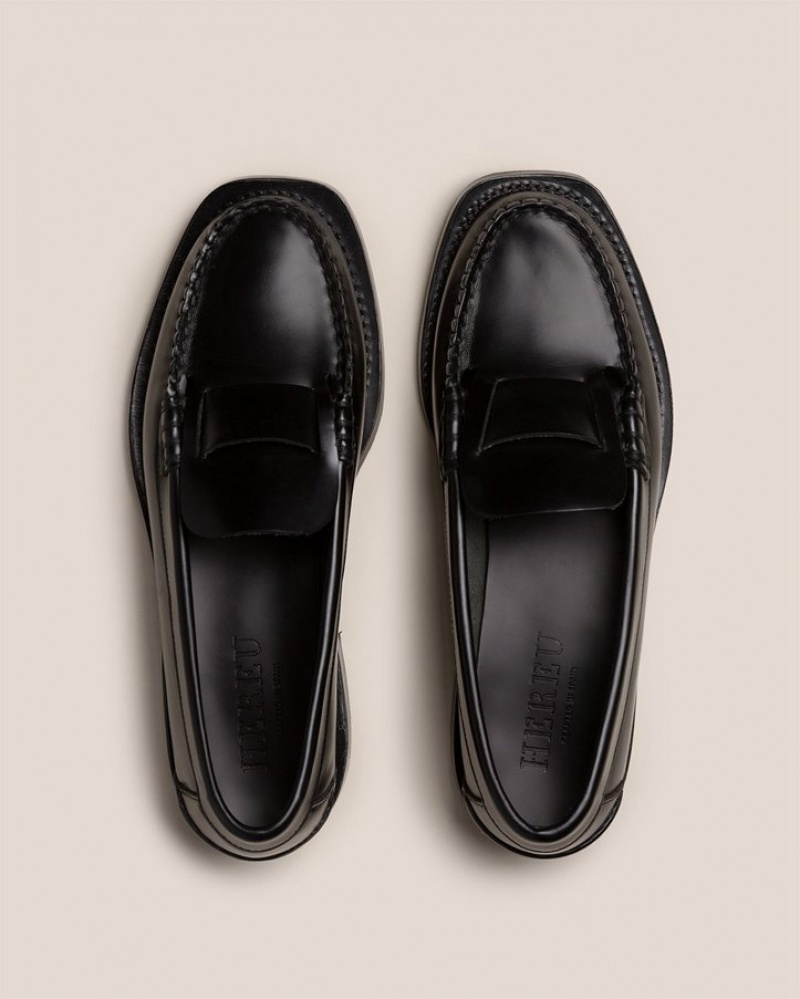 Hereu Sineu Interlaced-detail Slip-on Loafers Herr Svarta | Sverige-82WSJEPNX