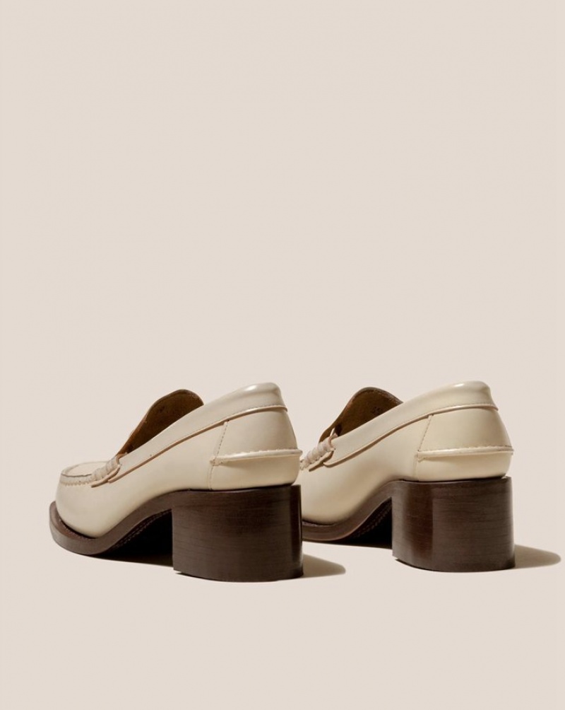 Hereu Sineu Klackar Interlaced Detail Slip-on Loafers Dam Beige | Sverige-35JDZPIGW