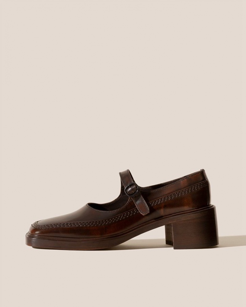 Hereu Sio Klackar Brushed Mary Jane Loafers Dam Bruna | Sverige-21FBNCQKT