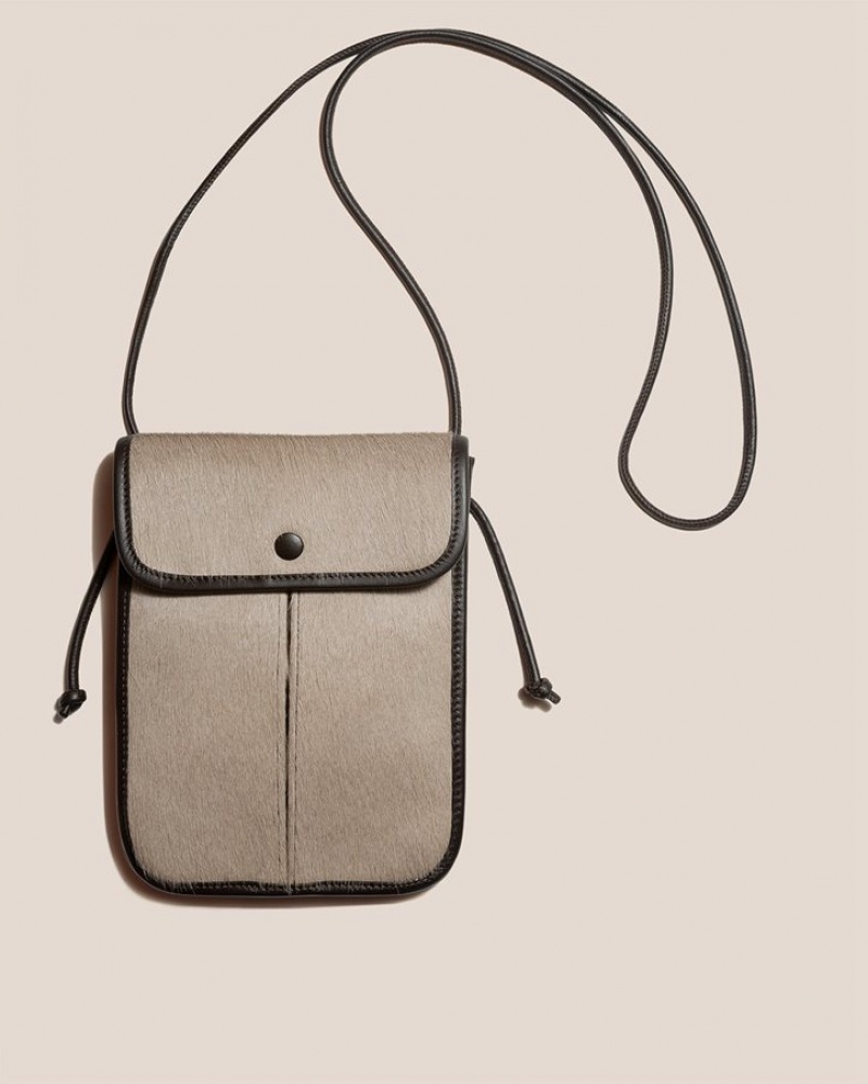 Hereu Terra Calf Hair Square-flat Crossbody Väska Dam Mörkbruna | Sverige-72IHRDYJF