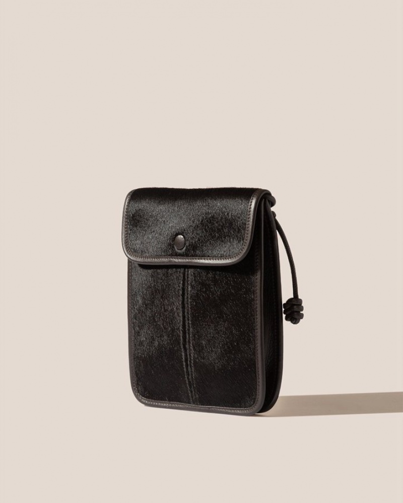 Hereu Terra Calf Hair Square-flat Crossbody Väska Dam Mörkbruna | Sverige-56RNACQME