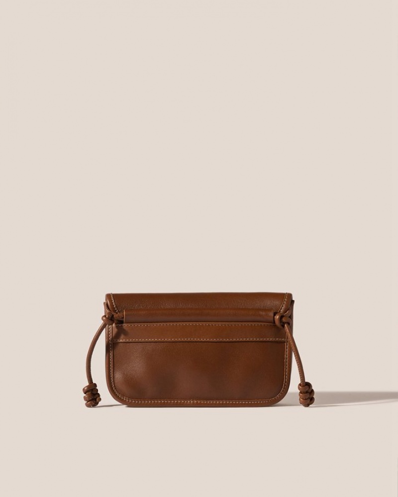 Hereu Terra Mini Square-flat Crossbody Väska Dam Mörkbruna | Sverige-15MNAQLIB