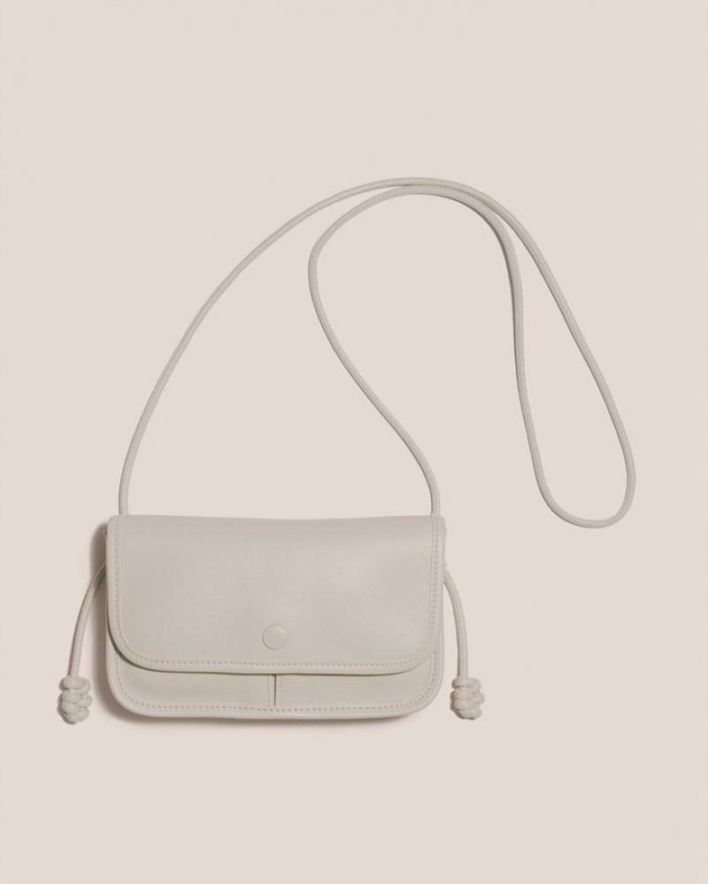 Hereu Terra Mini Square-flat Crossbody Väska Herr Grädde | Sverige-60ZRUQTBV