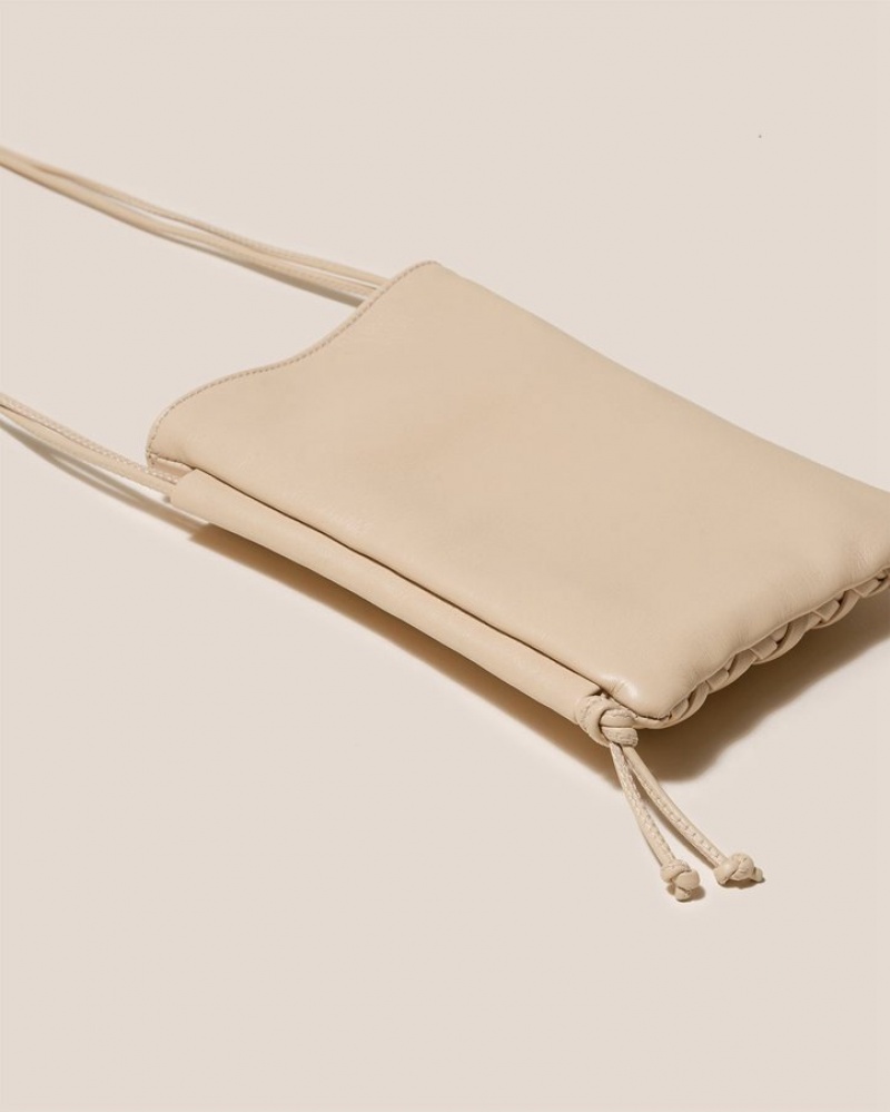 Hereu Trena Mini Platta Square Crossbody Väska Dam Beige | Sverige-20WLCFHYG