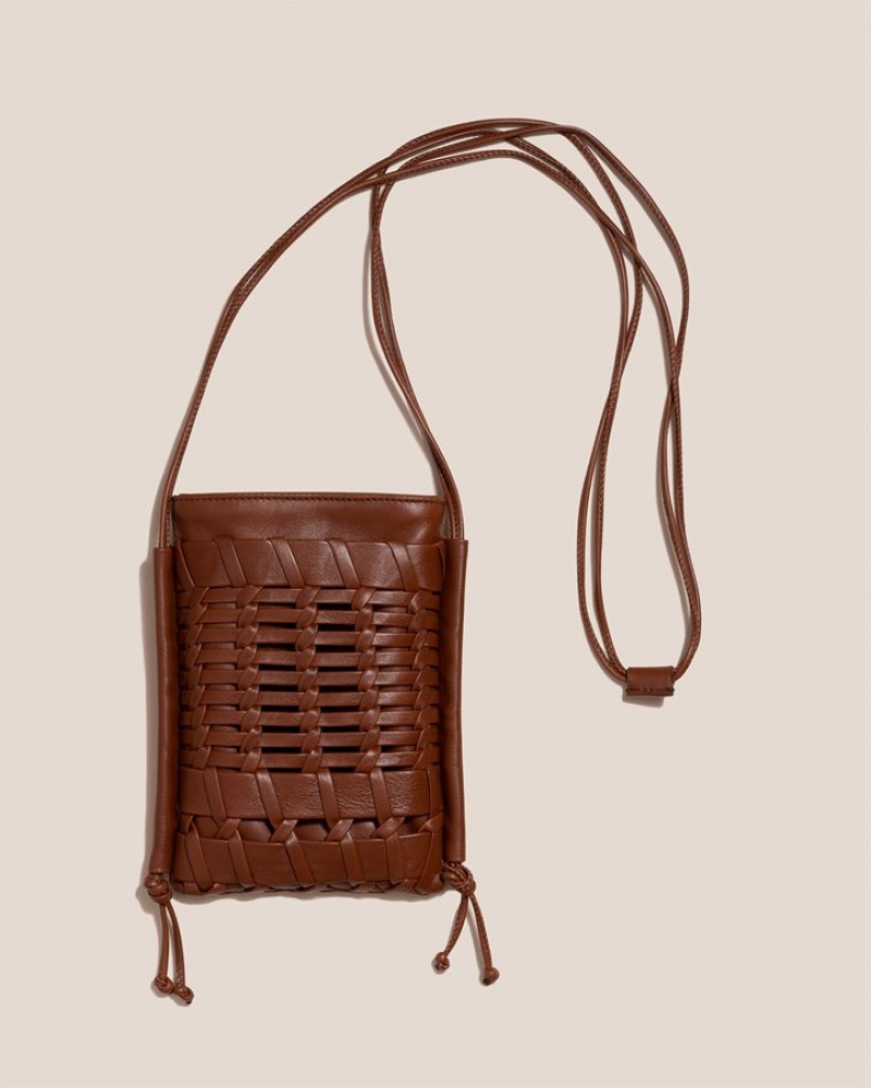 Hereu Trena Mini Platta Square Crossbody Väska Dam Mörkbruna | Sverige-74SPNFAIX